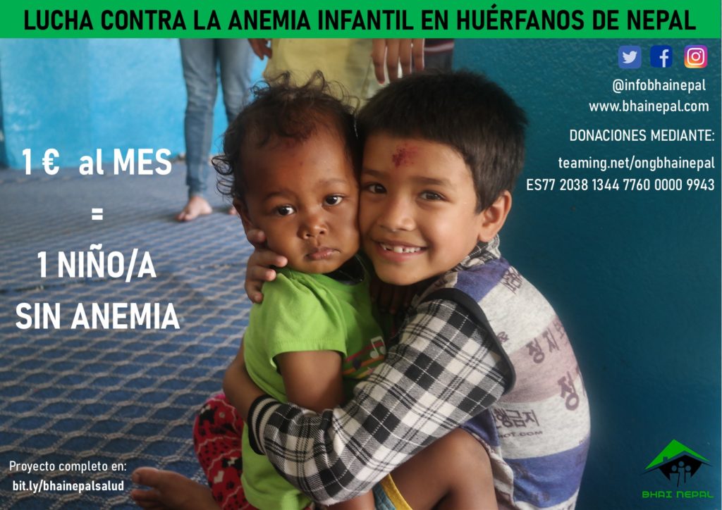 Atención médica a niños en Nepal